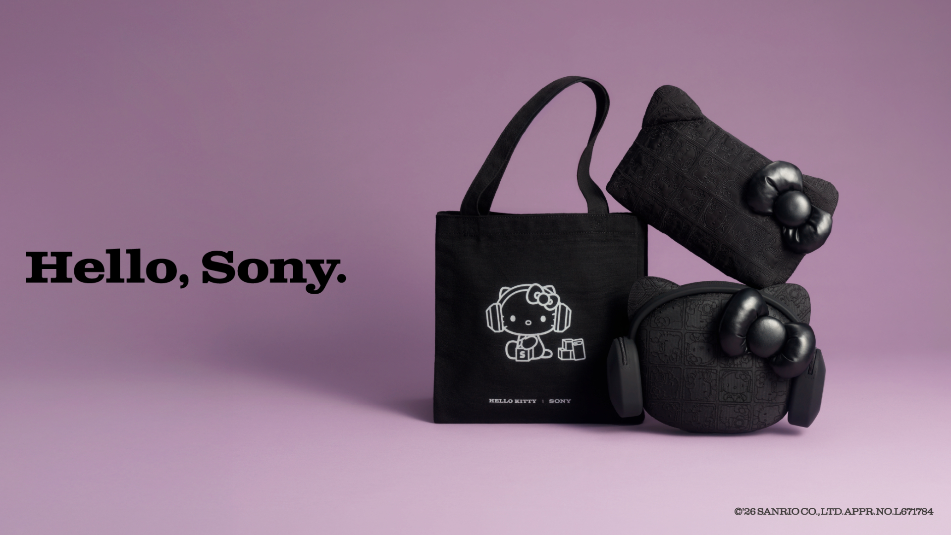 Sony x Hello Kitty collaboration banner